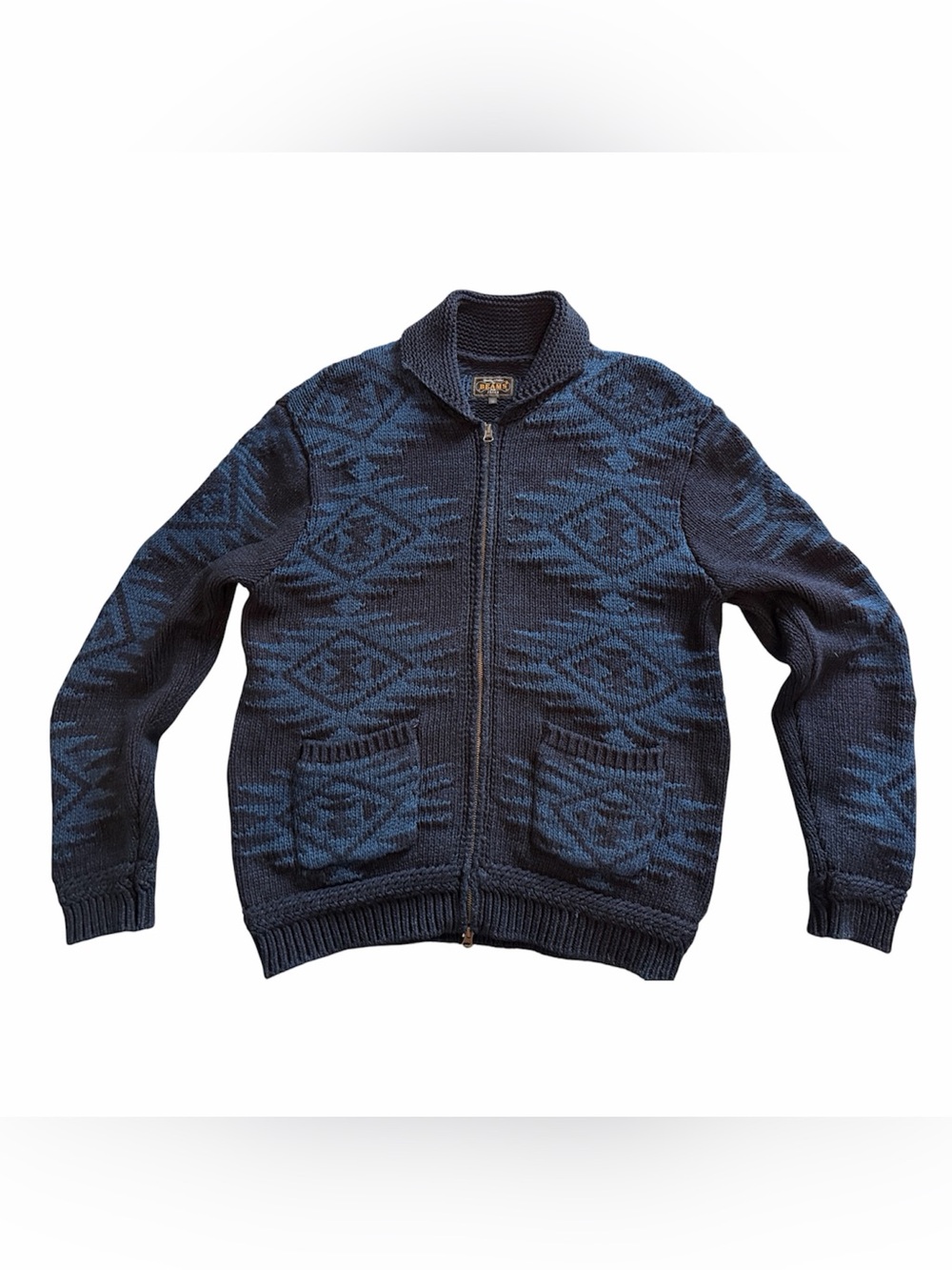 BEAMS JAPAN zip up cardigan. Men size M